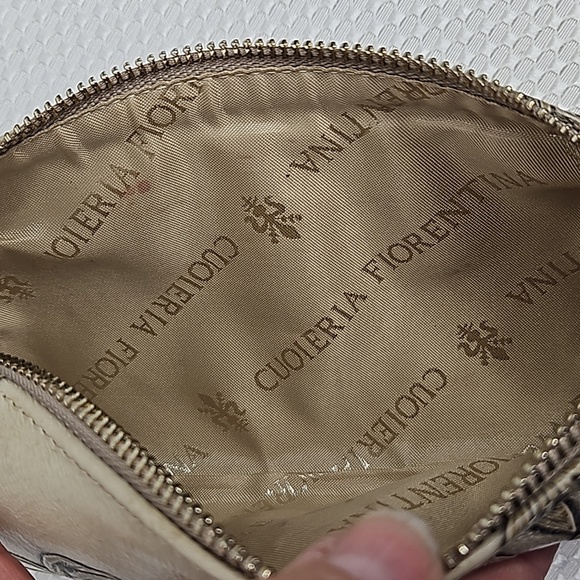 COUIERIA FIORENTINA VINTAGE ITALIAN TOOLED LEATHER MAKE-UP CASE MADE IN ITALY - Picture 7 of 8